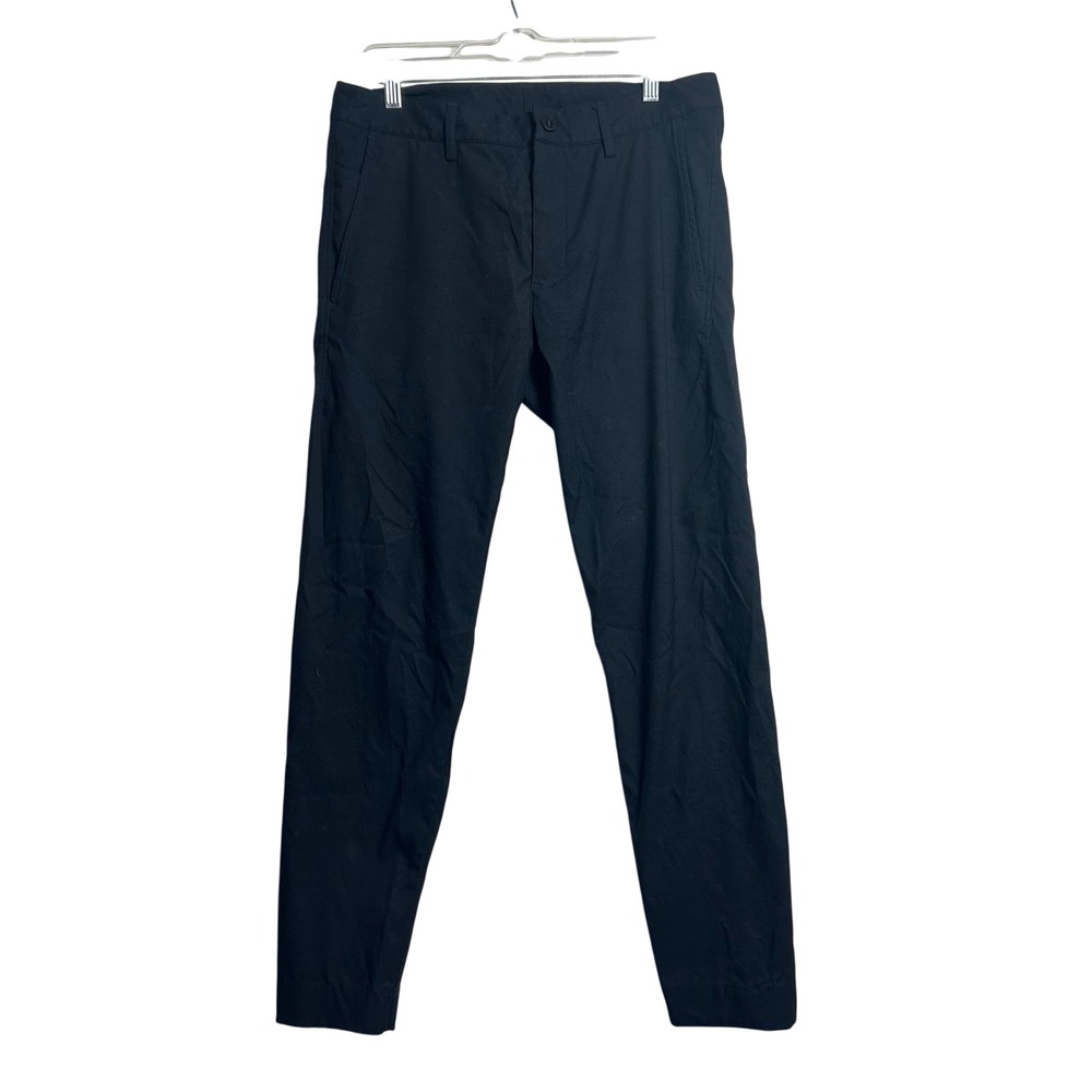 Outlier Slim Dungarees Black Workcloth Doubleweave Canvas Pants Mens 31 x 29